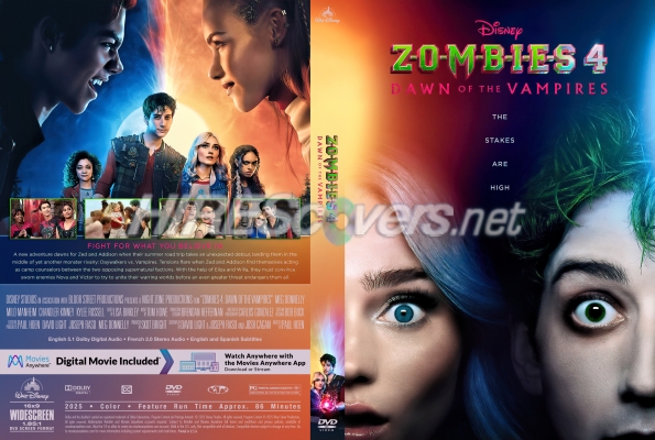 normal ZOMBIES 4 Dawn of the Vampires 2025 Custom DVD Cover
