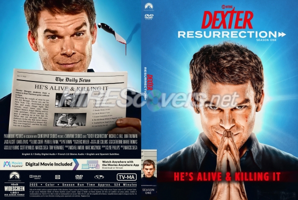 normal Dexter Resurrection 2025 Season One Custom DVD Cover