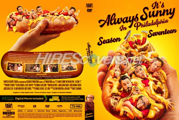 normal Its Always Sunny in Philadelphia 2025 Season Seventeen Custom DVD cover
