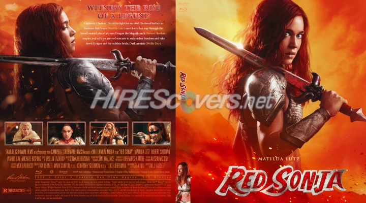 normal Red Sonja 2025 Custom Blu ray Cover