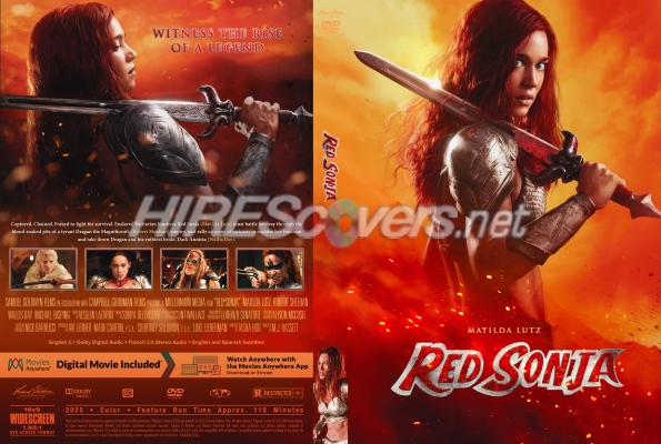 normal Red Sonja 2025 Custom DVD Cover