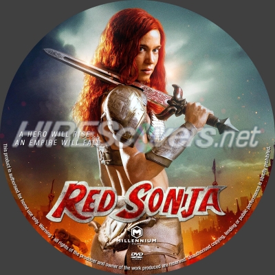 normal Red Sonja 2025 dvd label
