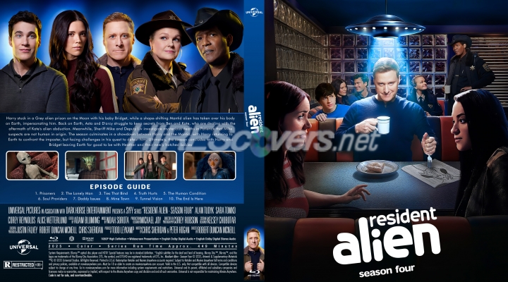 normal Resident Alien 2025 Season Four Custom Blu ray Cover