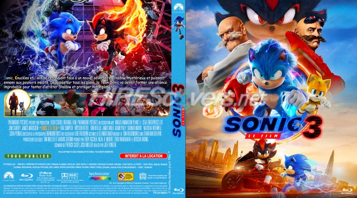 normal SONIC 3 LE FILM Jaquette Blu ray