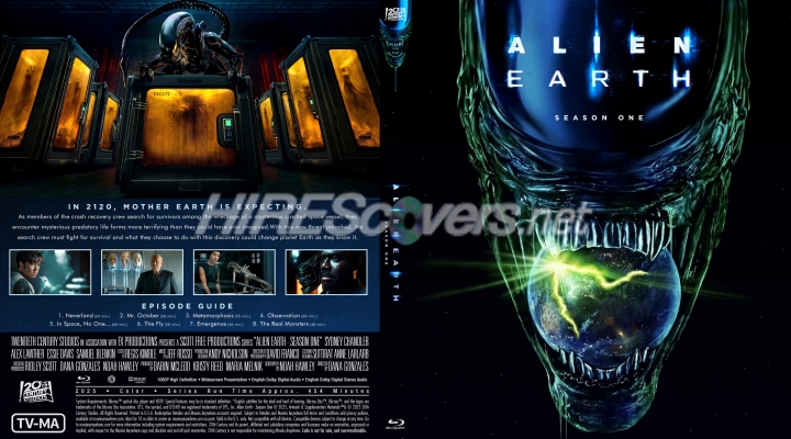 normal Alien Earth 2025 Season One Custom Blu ray Cover