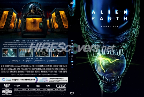 normal Alien Earth 2025 Season One Custom DVD Cover