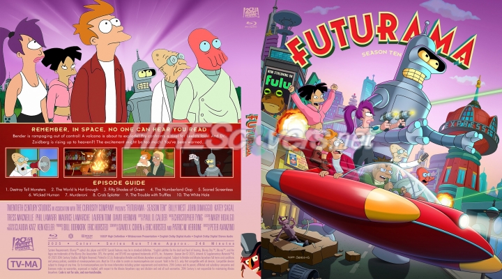 normal Futurama 2025 Season Ten Custom Blu ray Cover