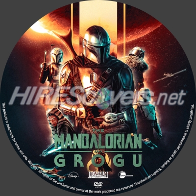 normal Mandalorian Grogu dvd label