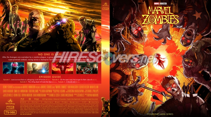 normal Marvel Zombies 2025 Custom Blu ray Cover
