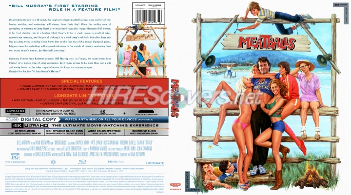 normal Meatballs 1979 Lionsgate Limited 4K Cover