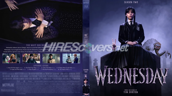 normal Wednesday 2025 Season Two Custom Blu ray cover
