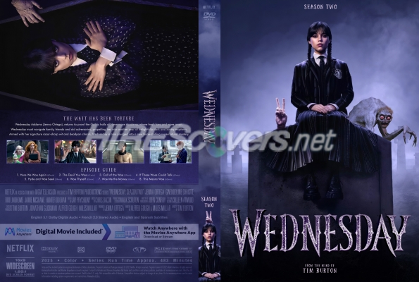 normal Wednesday 2025 Season Two Custom DVD cover