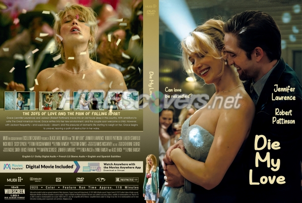 normal Die My Love 2025 Custom DVD Cover