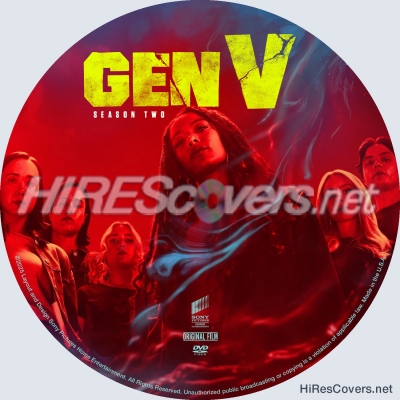 normal Gen V 2025 Season 2 Custom DVD Label