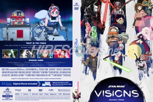 normal Star Wars Visions 2025 Season Three Custom DVD Cover