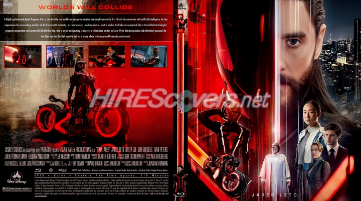 normal Tron Ares 2025 Custom Blu ray Cover