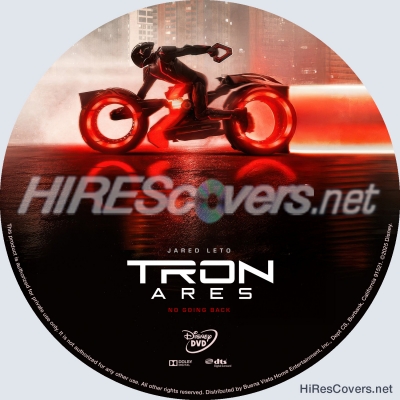 normal Tron Ares 2025 Custom DVD Label