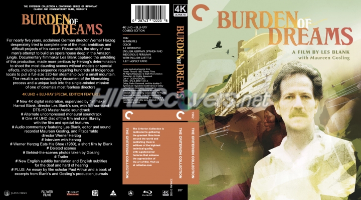normal Burden of Dreams 1982 4K Blu ray RA