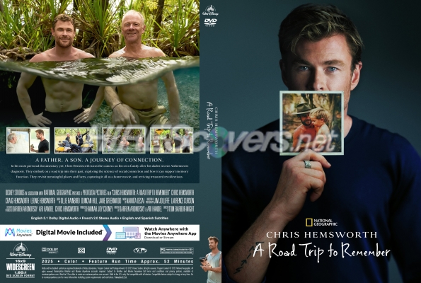 normal Chris Hemsworth A Road Trip to Remember 2025 Custom DVD Cover