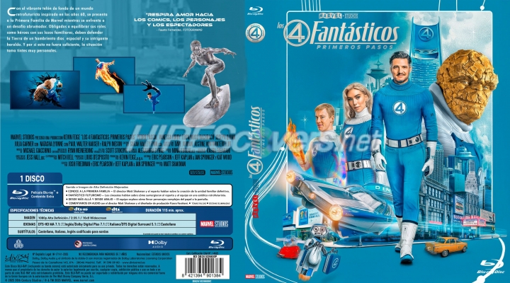 normal Los 4 Fantasticos Primeros pasos caja Bluray Marvel Divisa