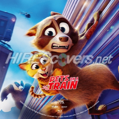 normal Pets on A Train 2025 Custom Blu ray Label