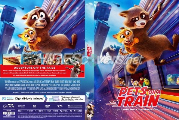 normal Pets on A Train 2025 Custom DVD Cover