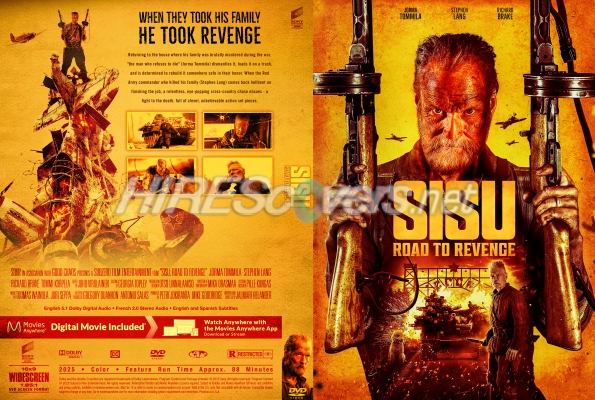 normal Sisu Road to Revenge 2025 Custom DVD Cover