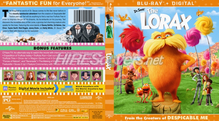 normal The Lorax 2012 Bluray Cover