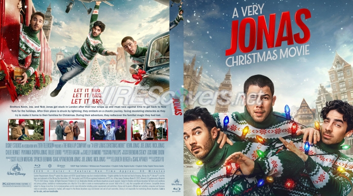 normal Very Jonas Christmas Movie A 2025 Custom Blu ray Cover