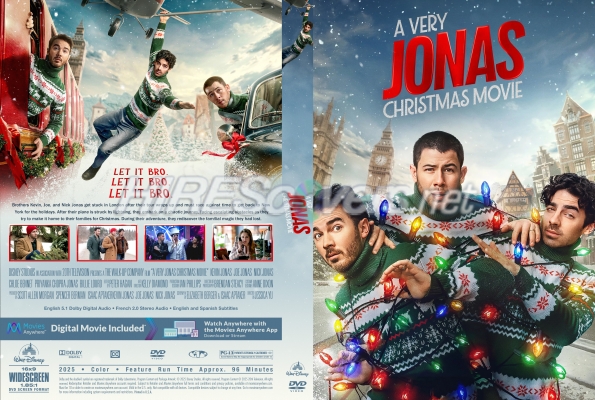 normal Very Jonas Christmas Movie A 2025 Custom DVD Cover