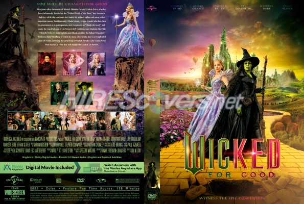 normal Wicked For Good 2025 Custom DVD Cover