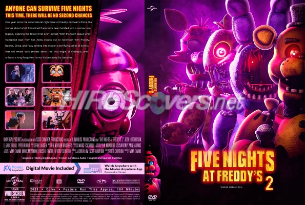 normal Five Nights at Freddy s 2 2025 Custom DVD Cover