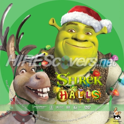 normal Shrek the Halls label
