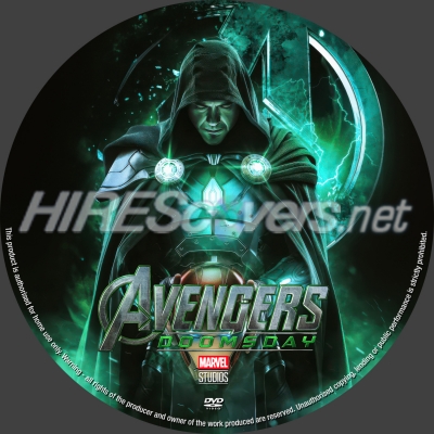 normal Avengers Doomsday dvd label