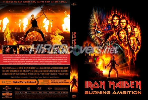 normal Iron Maiden Burning Ambition 28202629 Custom DVD Cover