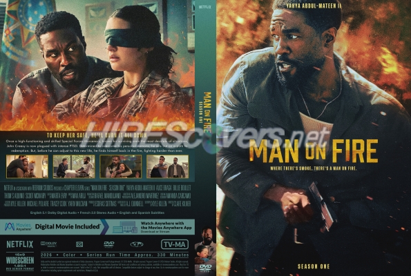 normal Man on Fire 28202629 Season One Custom DVD Cover